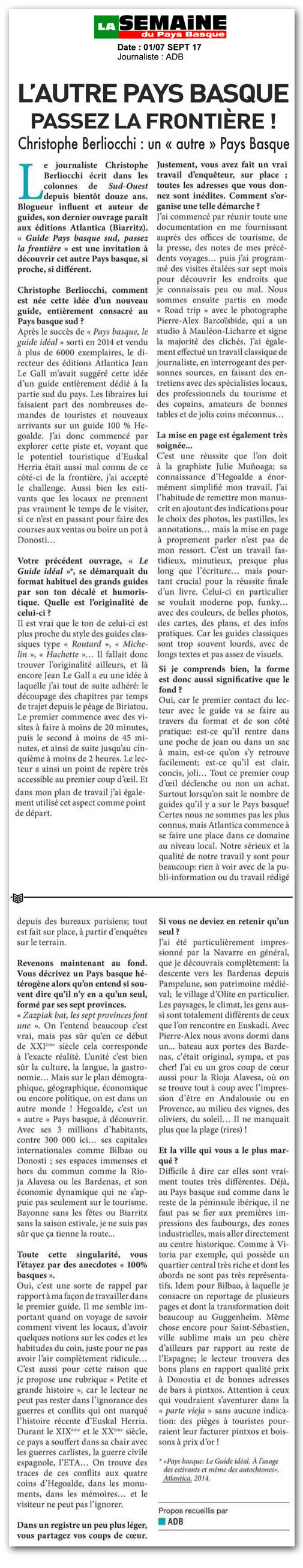 article paru